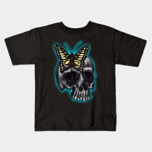 Skull and butterfly Kids T-Shirt